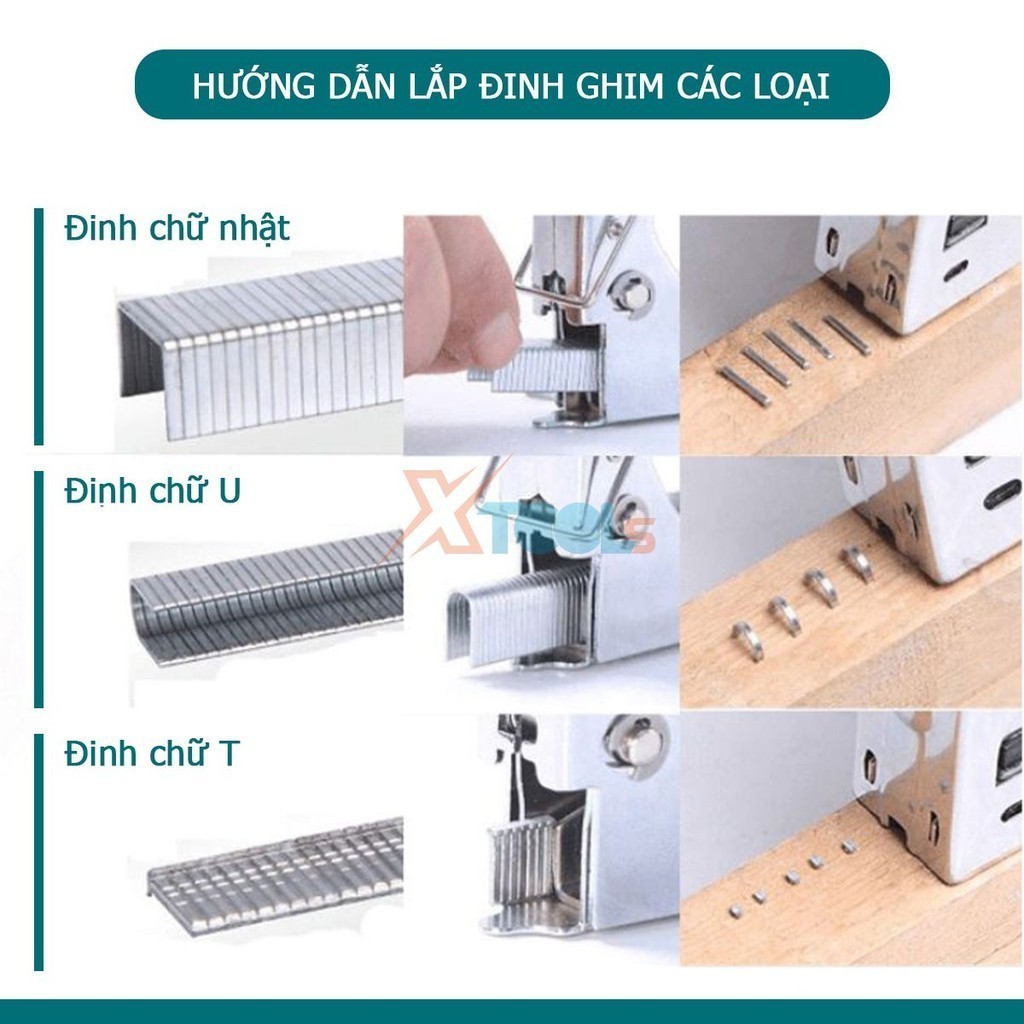 Kìm bấm đinh ghim đa năng 3 trong 1 TOTAL THT31143 súng bắn ghim có ...