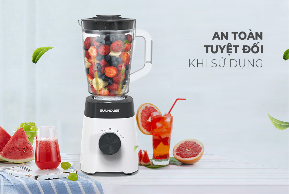 Mô tả Máy xay sinh tố đa năng Sunhouse SHD5114 - Công suất 450W - Lưỡi dao Inox sắc bén - 3 chức năng - Hàng chính hãng - 4