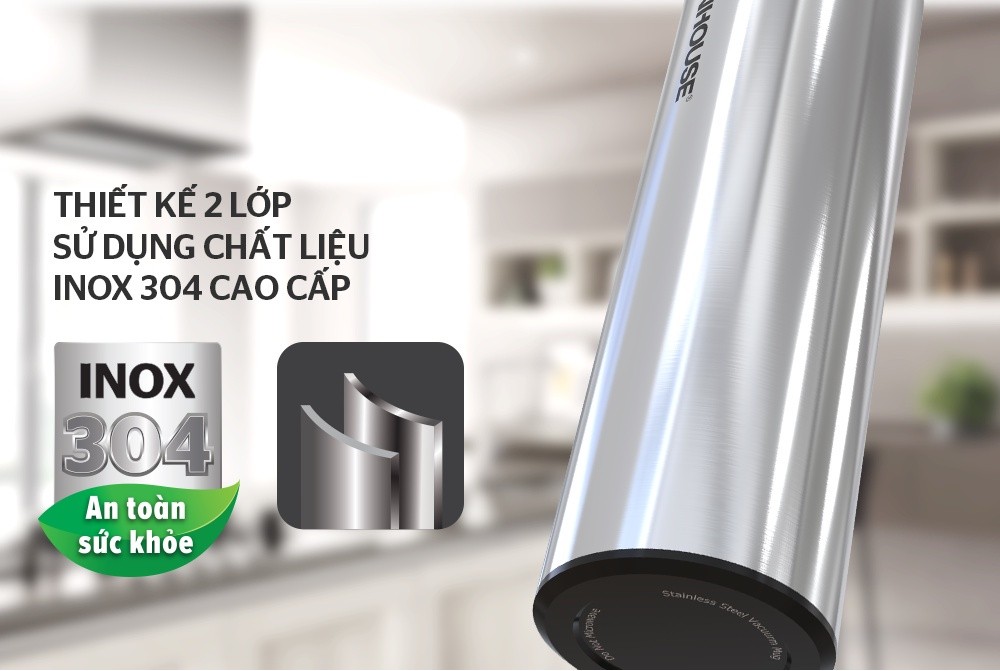 Mô tả Bình giữ nhiệt Inox 304 SUNHOUSE 450ml KS-TU450I - 1