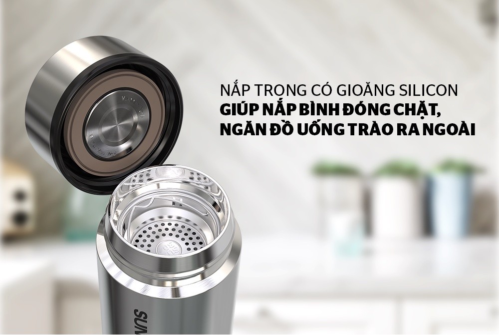 Mô tả Bình giữ nhiệt Inox 304 SUNHOUSE 450ml KS-TU450I - 2