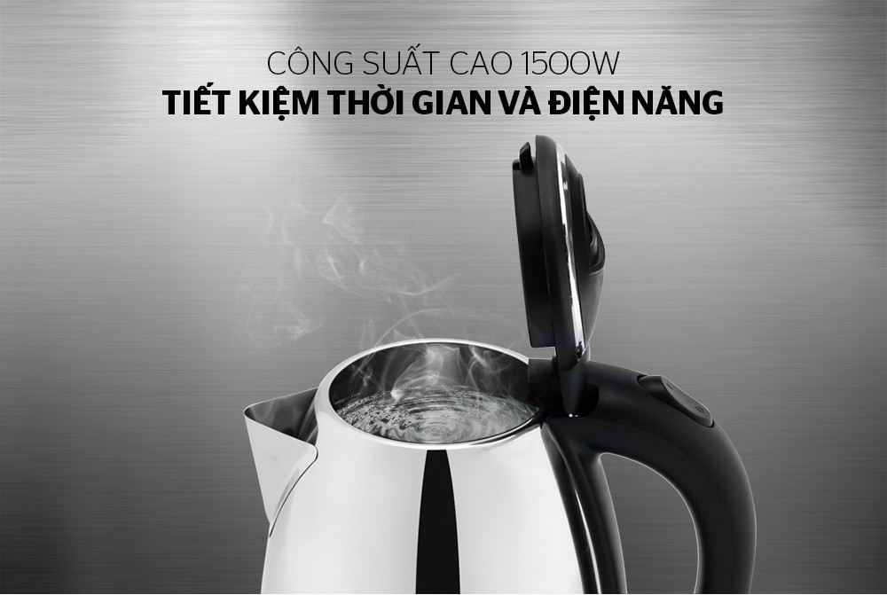 Mô tả Ấm siêu tốc Inox 1.8L SUNHOUSE Happy Time HTD1088 - 3