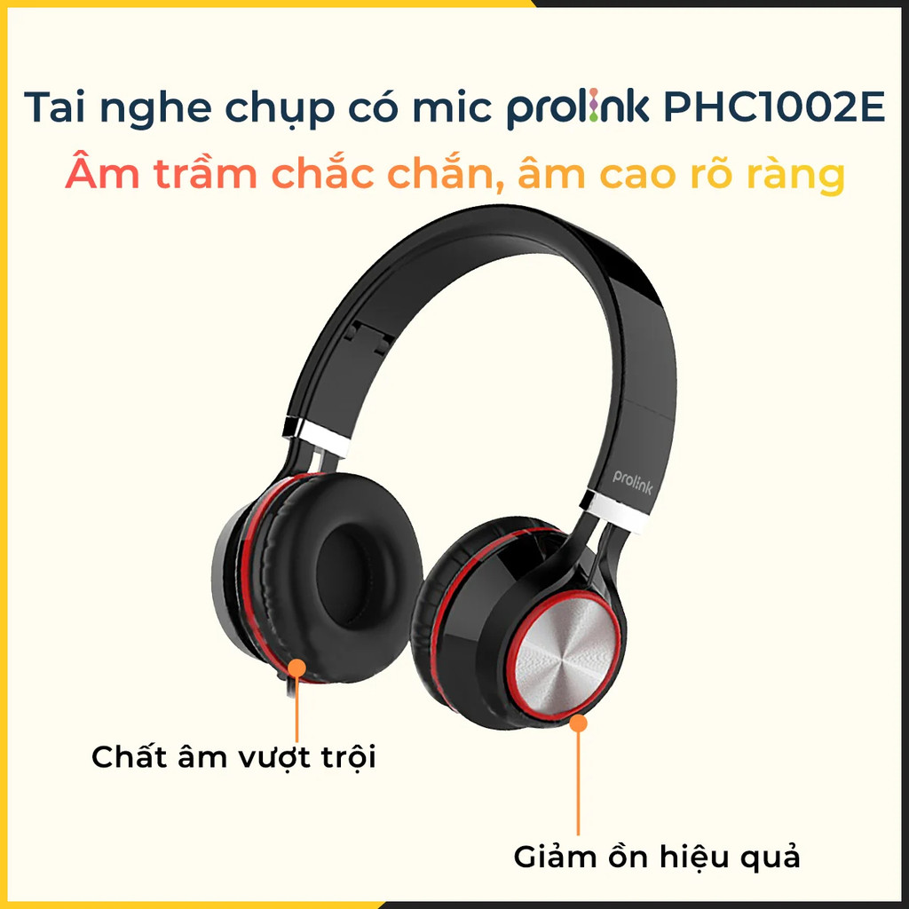 Mô tả Tai Nghe Có Dây Prolink PHC1002E - CHÍNH HÃNG STORE - 1