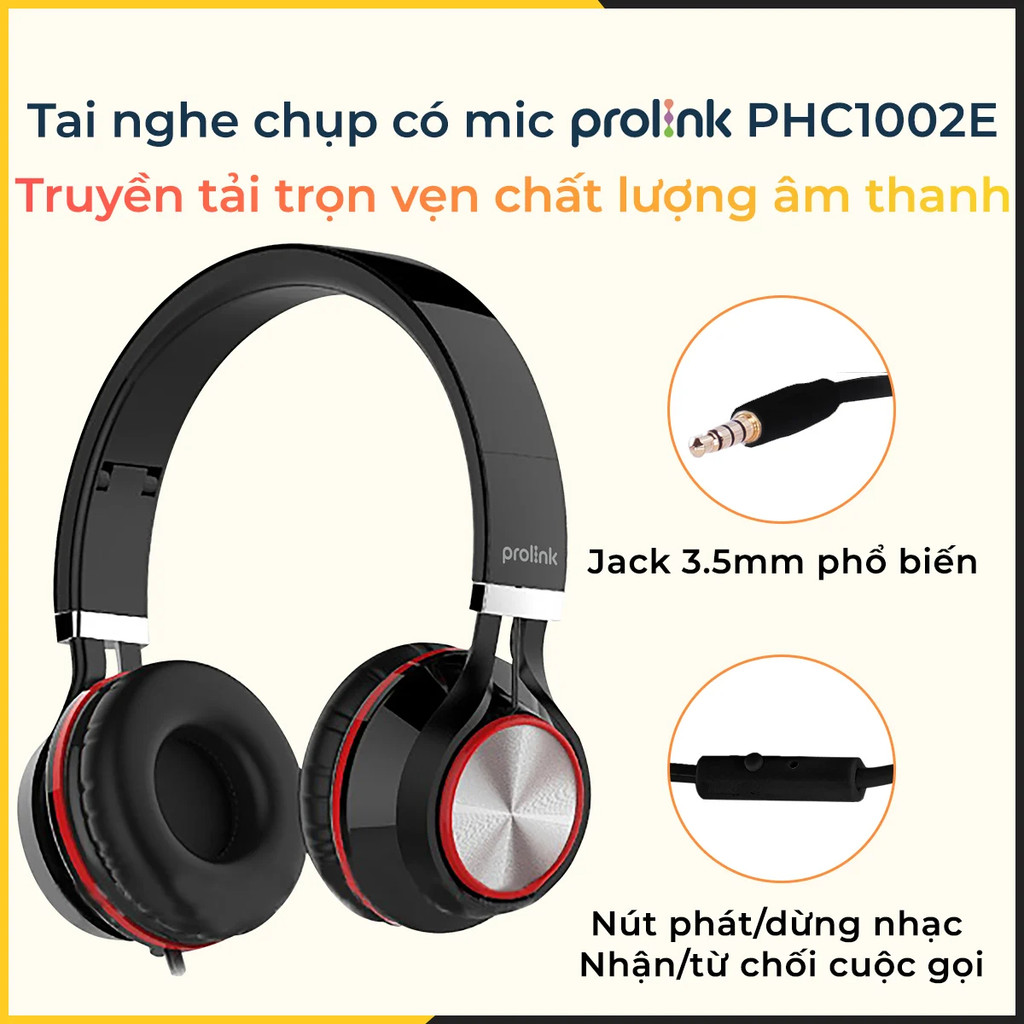 Mô tả Tai Nghe Có Dây Prolink PHC1002E - CHÍNH HÃNG STORE - 4