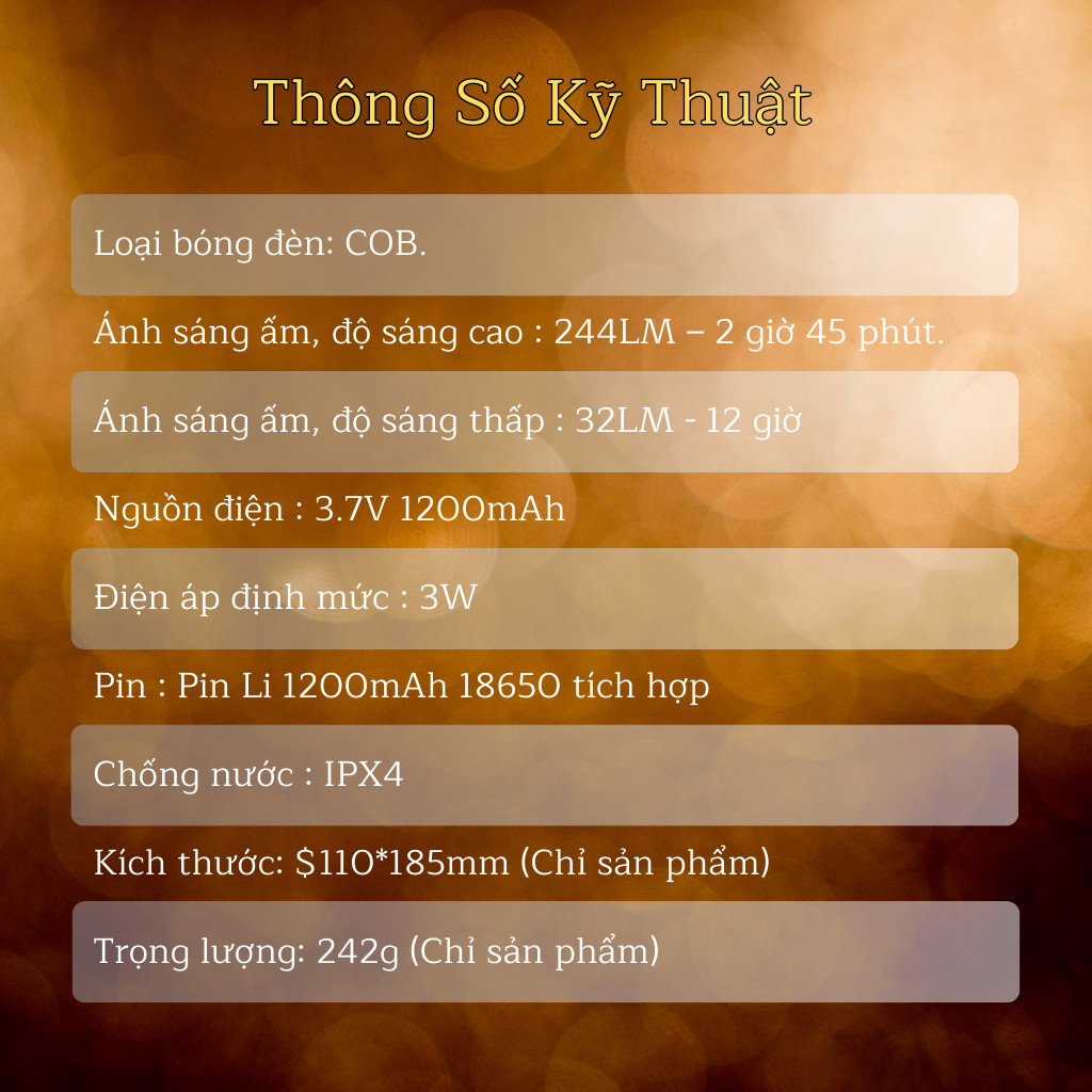 Mô tả Đèn Đa Năng cắm trại iCore MPL99 Kiểu Cổ Điển pin sạc USB dung lượng 1200mAh - Hàng chính hãng - 1