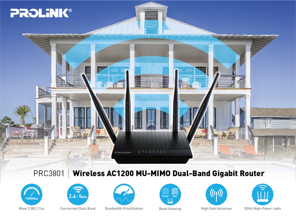 Mô tả Bộ Phát Wifi Prolink PRC3801 - CHÍNH HÃNG STORE - 1