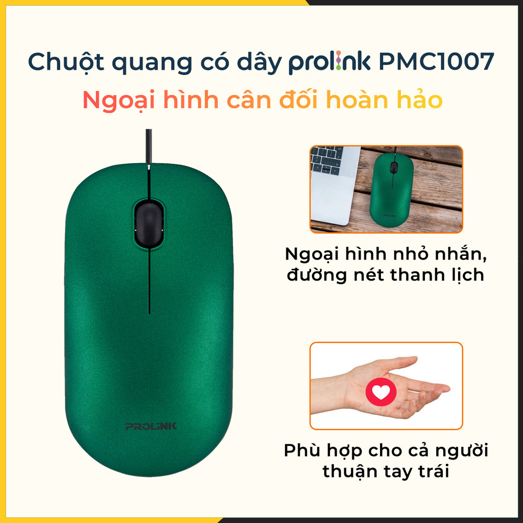 Mô tả Chuột Quang Có Dây Prolink PMC1007 - CHÍNH HẪNG STORE - 1