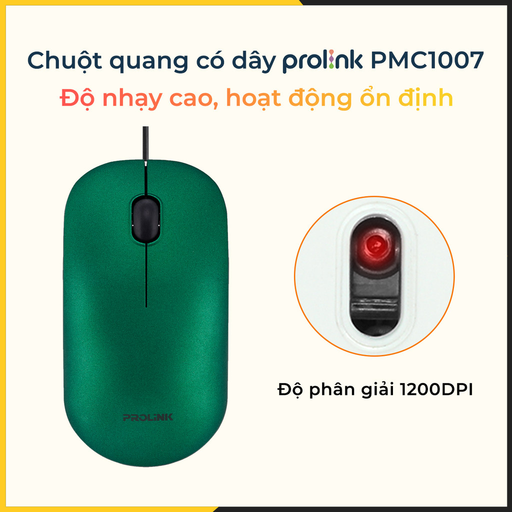 Mô tả Chuột Quang Có Dây Prolink PMC1007 - CHÍNH HẪNG STORE - 2
