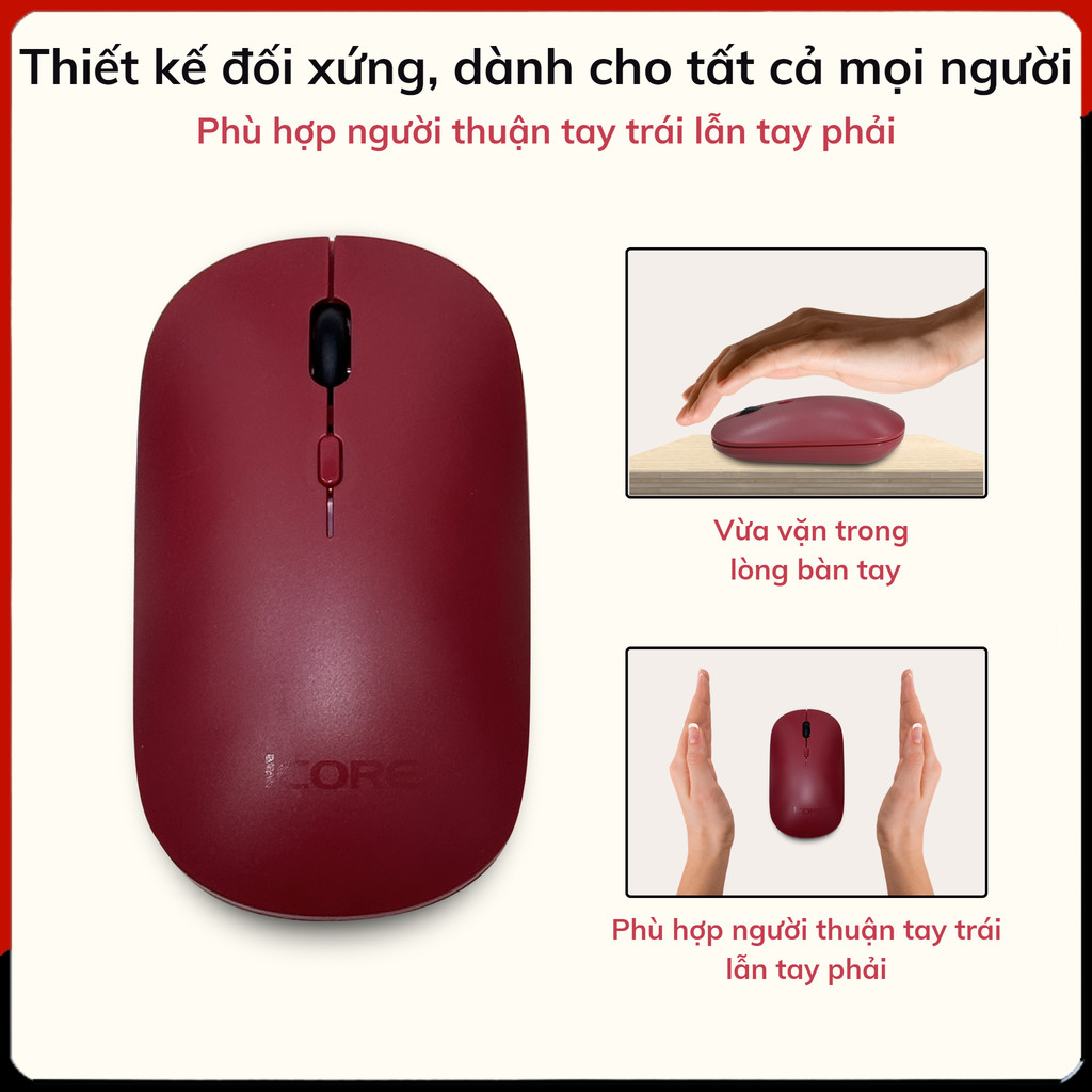 Mô tả Chuột Không Dây iCore IM02, Kết Nối USB Phạm Vi 10m, Độ Phân Giải Cao 1600DPI - CHÍNH HÃNG STORE - 2
