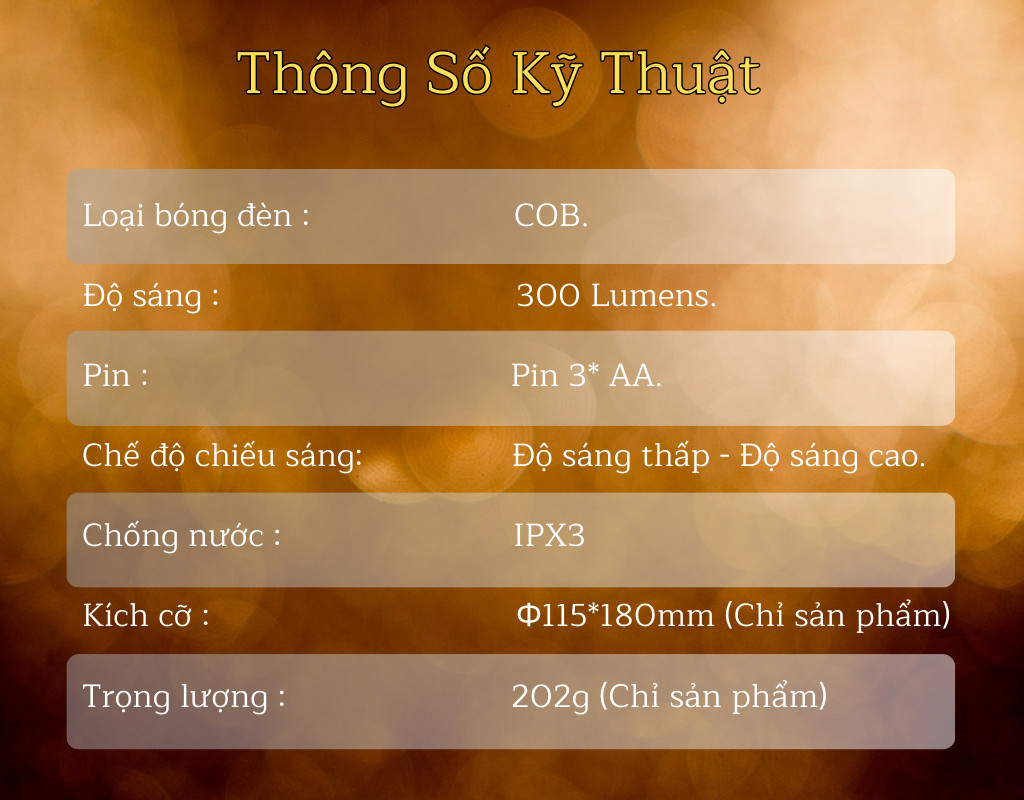 Mô tả Đèn Đa Năng cắm trại iCore MPL69 Camping Kiểu Cổ Điển dã ngoại chống nước pin AA - Hàng chính hãng - 1