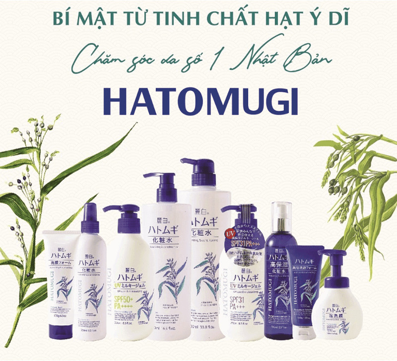 Mô tả Combo Sữa Tắm Ý Dĩ 800ml Và Sữa Dưỡng Thể Trắng Da 250g Hatomugi Nhật Bản - 3