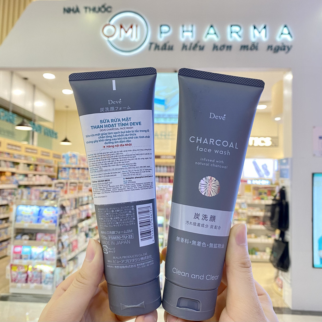 Mô tả Sữa Rửa Mặt Than Hoạt Tính Deve Sumi Face Wash (170g) - 2