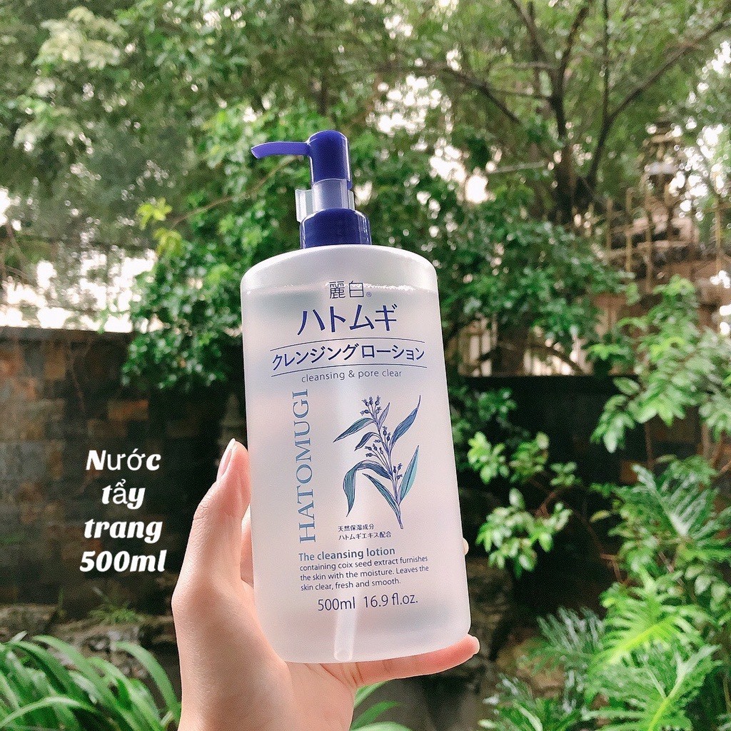 Mô tả Nước Tẩy Trang Sạch Sâu Lỗ Chân Lông, Dưỡng Ẩm Và Làm Sáng Da Hatomugi Nhật Bản 500ml - 3