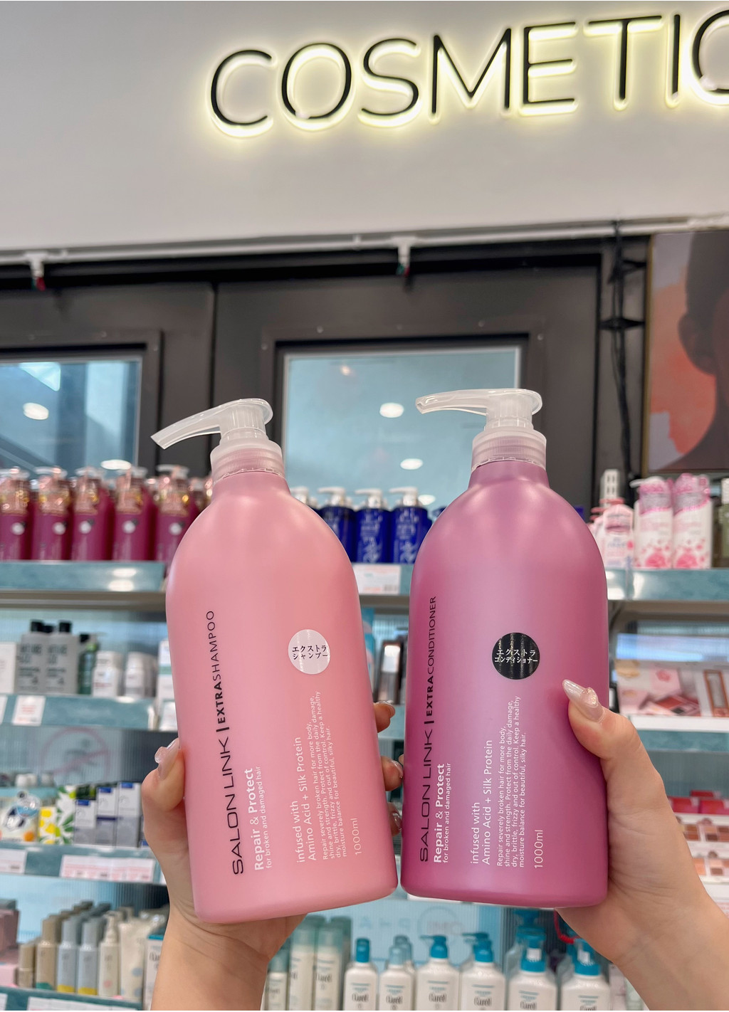 Mô tả Bộ Dầu Gội Xả Siêu Dưỡng & Phục Hồi Tóc Salon Link Repair & Protect Extra (1000ml/Chai) - 2