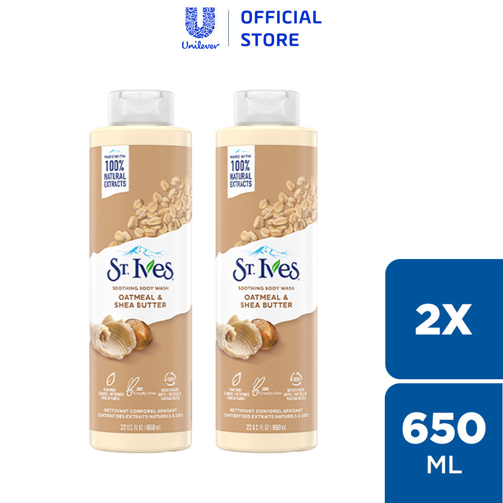 Mô tả Combo 2 chai Sữa tắm St.Ives Yến mạch và bơ 650ml - 1
