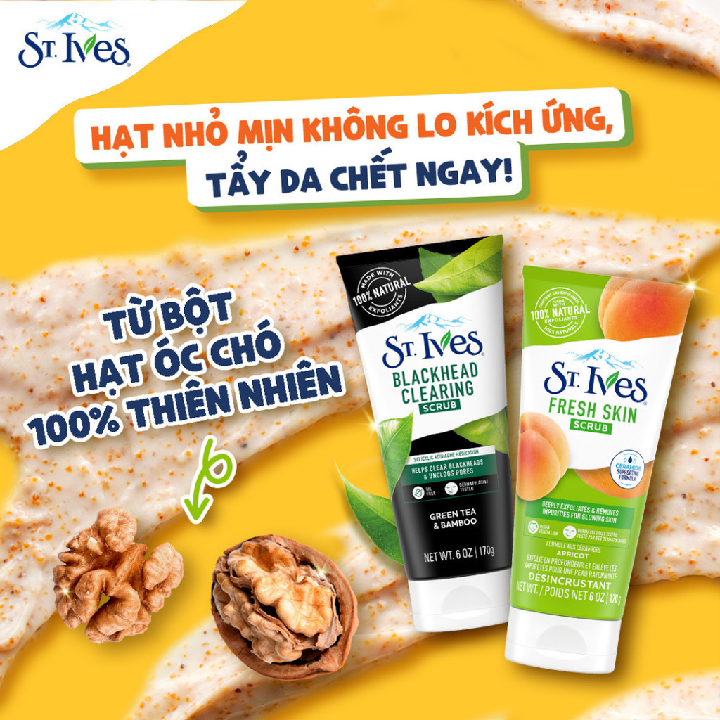 Mô tả Sữa rửa mặt tẩy tế bào da chết St.Ives 170g (tuỳ chọn mùi) - 2