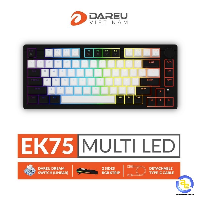 Mô tả Bàn phím cơ DareU EK75 / EK75 Pro Triple Mode - Hàng Chính Hãng - 1
