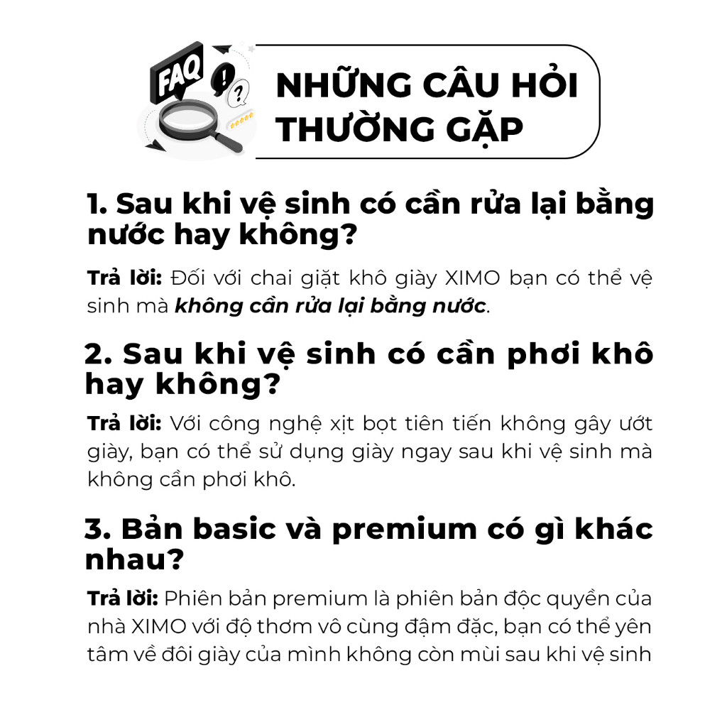 Mô tả Chai Xịt Tạo Bọt Vệ Sinh Giày XIMO Cao Cấp 300ml làm sạch giày cao cấp giúp giày trắng sáng như mới (VSG02) - 5