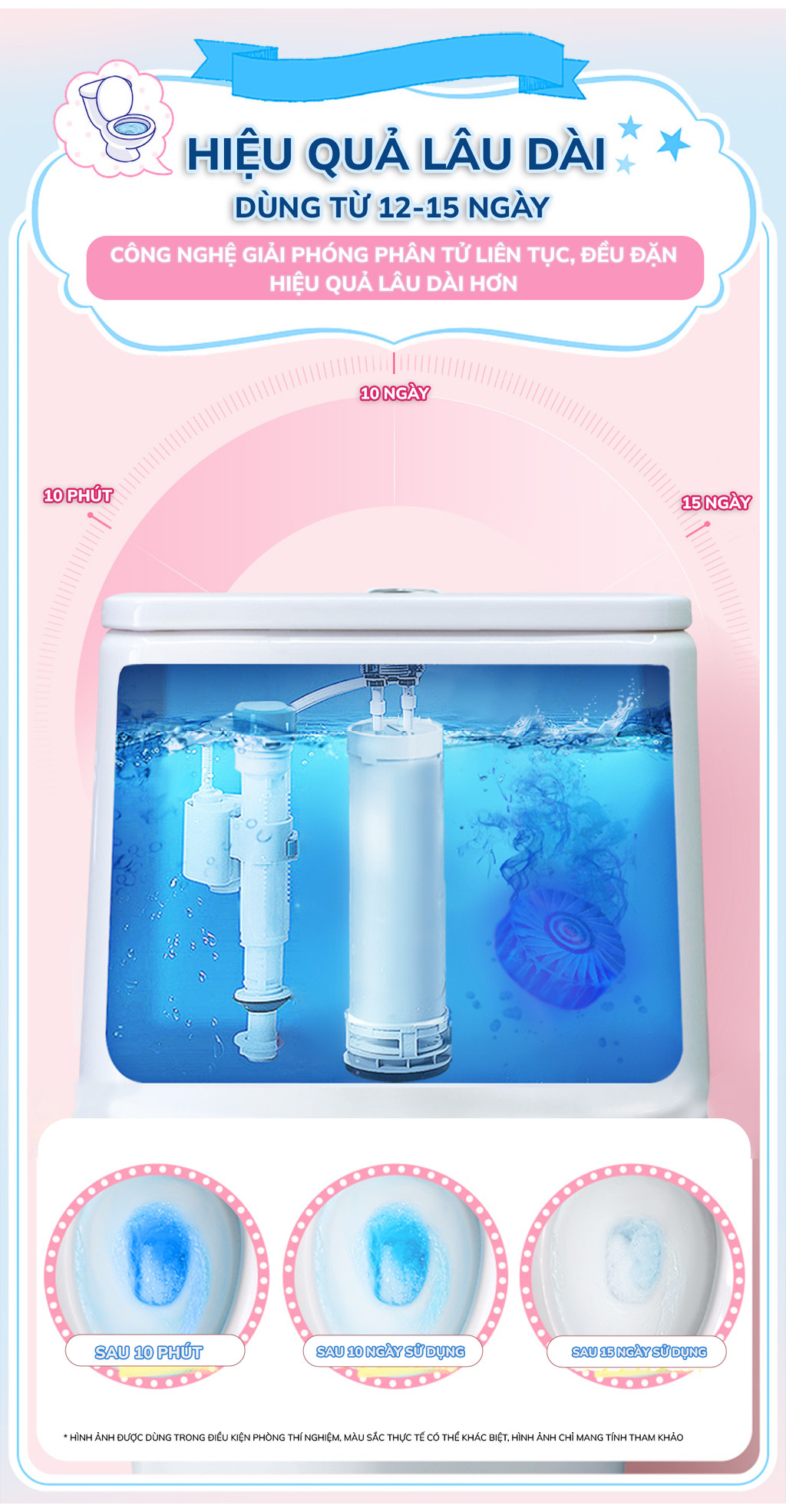 Mô tả Viên sạch bồn cầu Geto Hương Đào viên thả bồn cầu sạch khuẩn, tẩy sạch mảng bám, khử mùi diệt vi khuẩn - 5