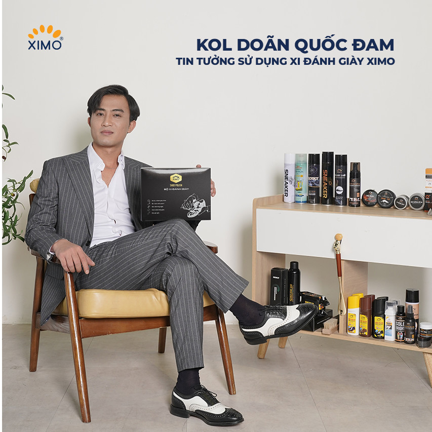 Mô tả Xi đánh giày XIMO Shoe Polish dạng sáp giúp đánh bóng, bổ sung màu cho giày, đồ da XXI08 50ml - 1