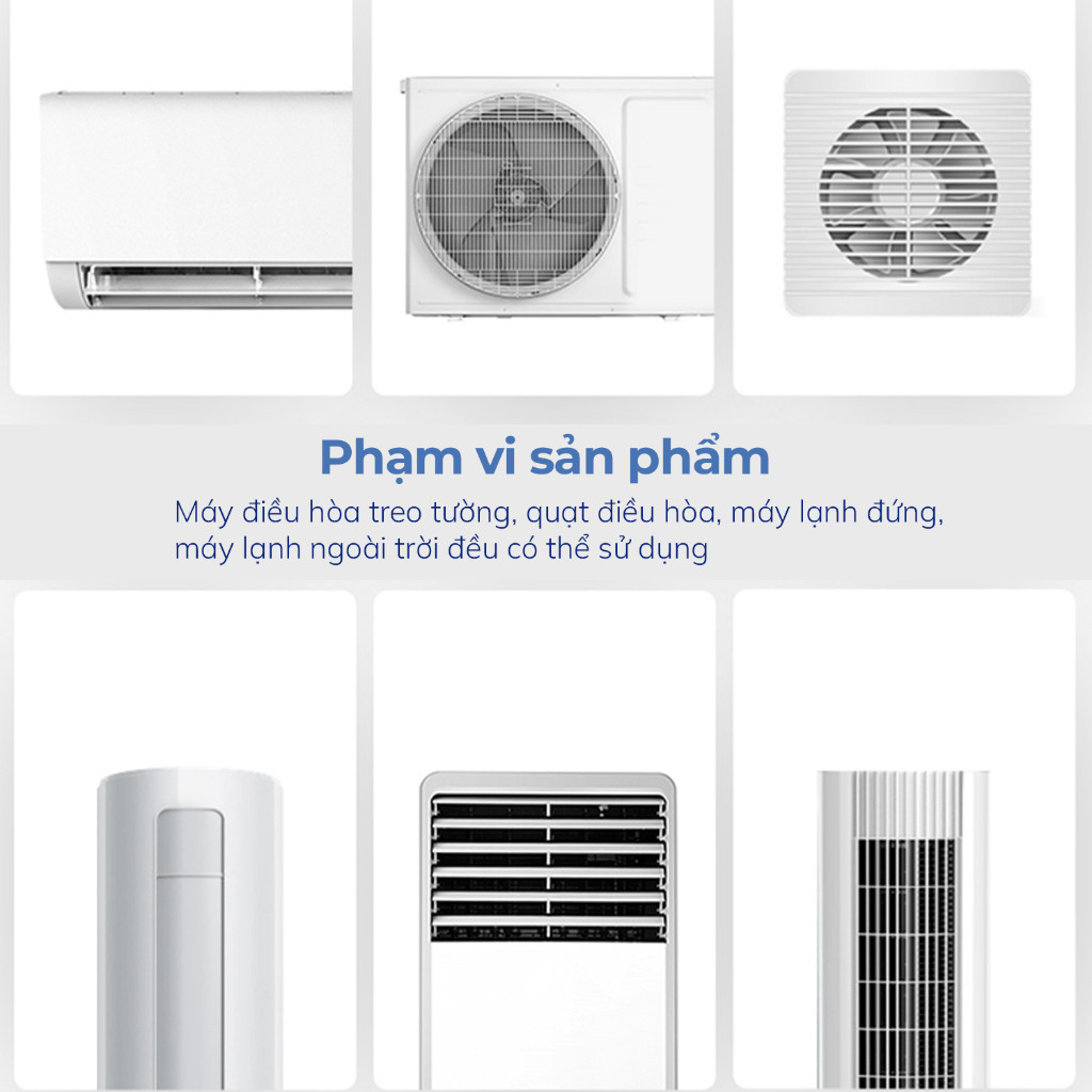 Mô tả Xịt làm sạch điều hòa Cleanz làm sạch diệt khuẩn bằng công nghệ ion bạc Ag+ - 3