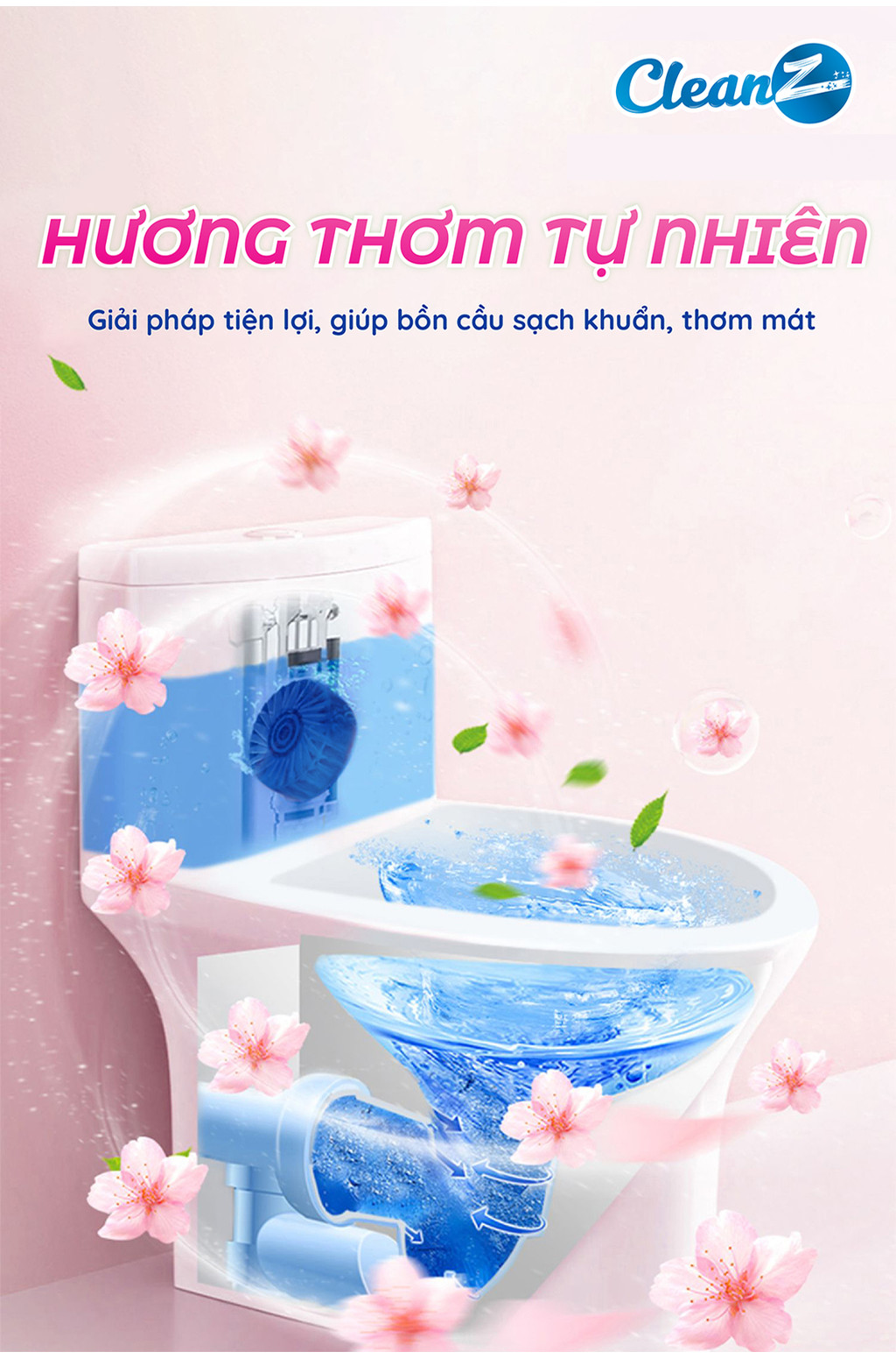Viên thả bồn cầu CleanZ - Tổng quan sản phẩm