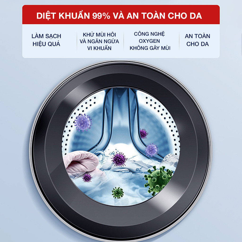 Mô tả Bột Tẩy Lồng Máy Giặt Cao Cấp CleanZ Giúp Làm Sạch Và Loại Bỏ Cặn Bẩn Hiệu Quả - Hộp 200g - 3