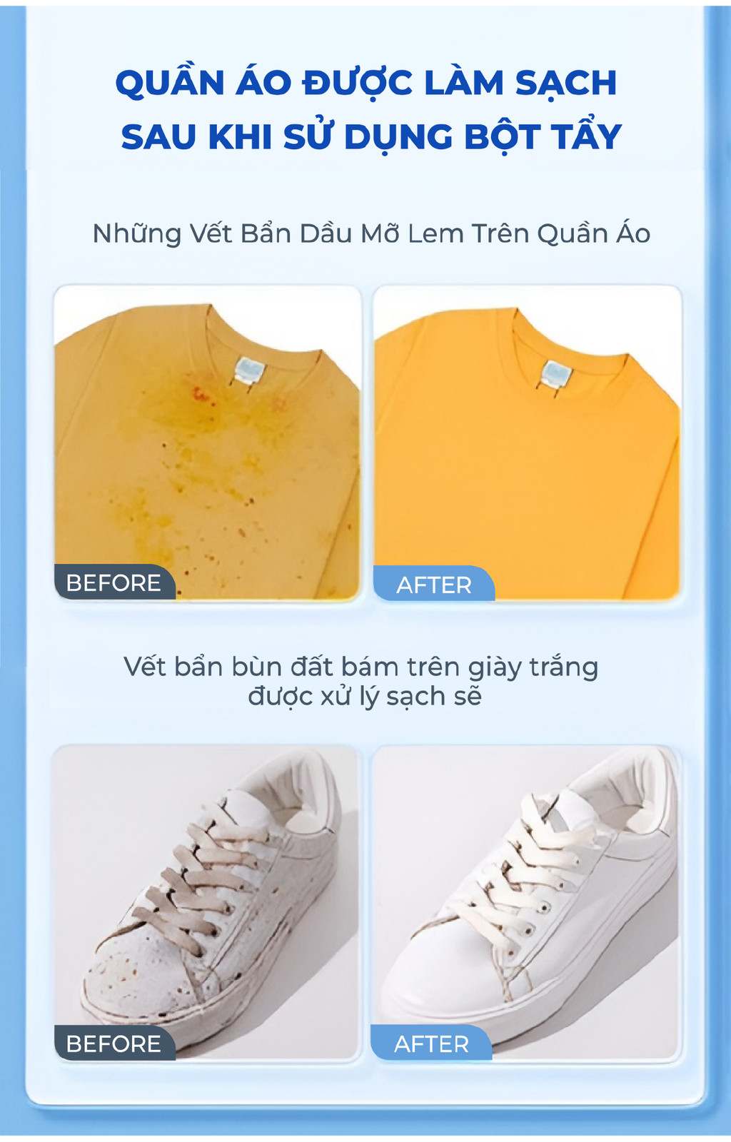 Mô tả Bột tẩy quần áo màu CleanZ 300g đánh bay vết bẩn, ố màu giúp làm sạch quần áo như mới - 4