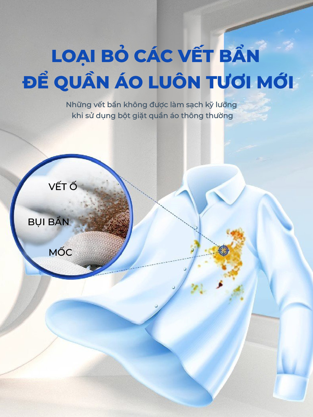 Mô tả Bột tẩy quần áo màu CleanZ 300g đánh bay vết bẩn, ố màu giúp làm sạch quần áo như mới - 7