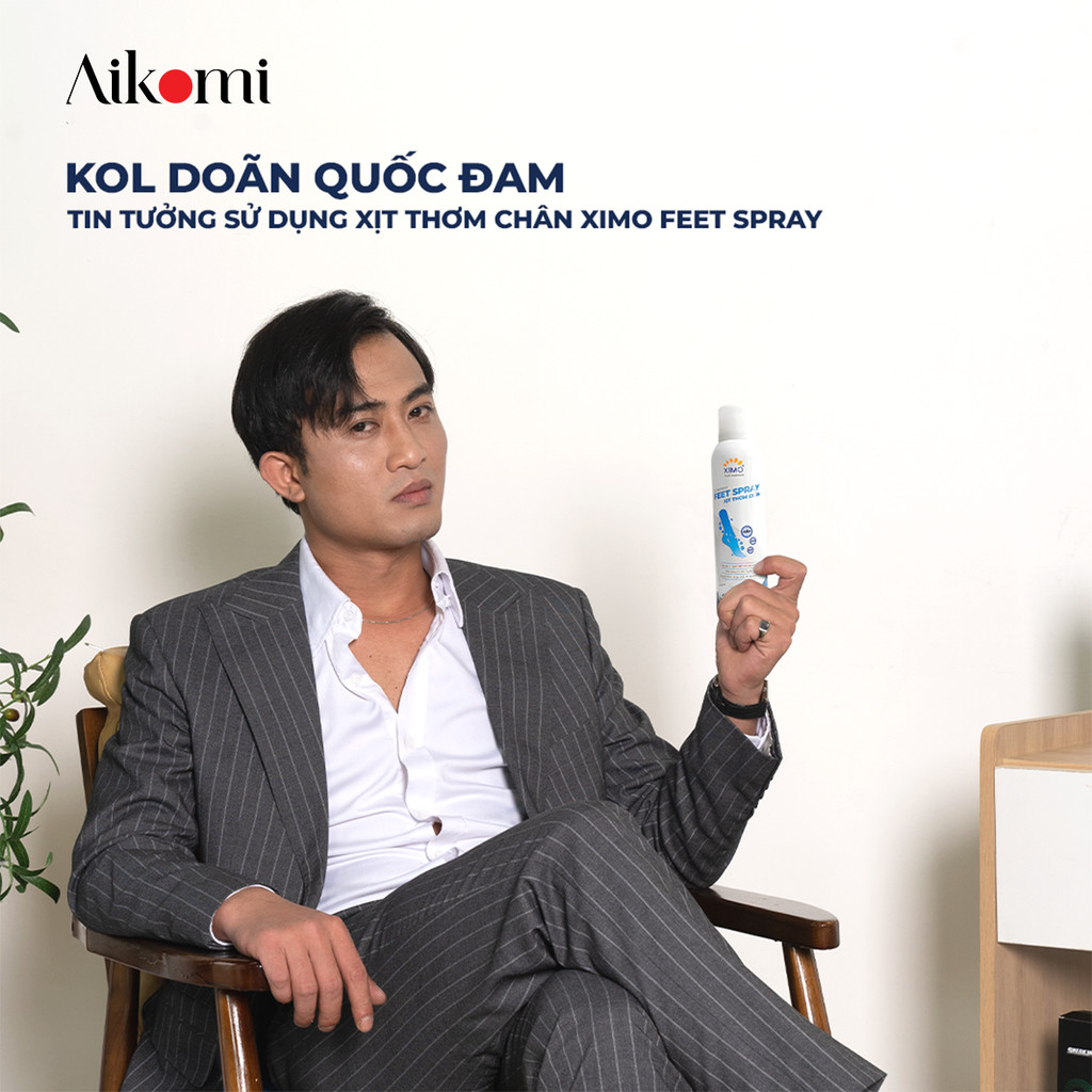 Mô tả Bình xịt ngăn mùi hôi chân XIMO Feet Spray Xịt khử mùi thơm chân hạn chế vi khuẩn và lưu giữ mùi hương cho lòng bàn chân - 1