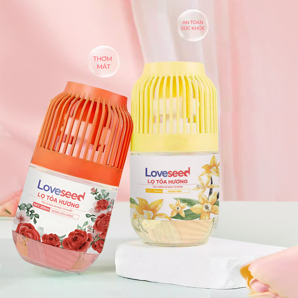 Mô tả Lọ tỏa hương Loveseed hương thơm tự nhiên dễ chịu khử mùi sáp thơm phòng thế hệ mới 60 ngày - 200ml - 2