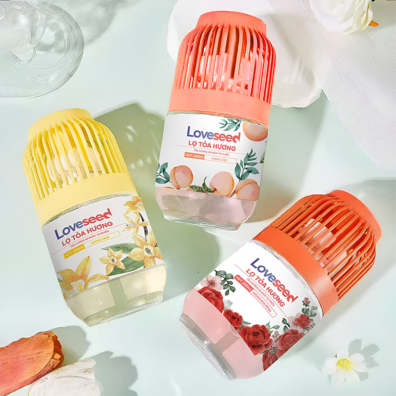 Mô tả Lọ tỏa hương Loveseed hương thơm tự nhiên dễ chịu khử mùi sáp thơm phòng thế hệ mới 60 ngày - 200ml - 3