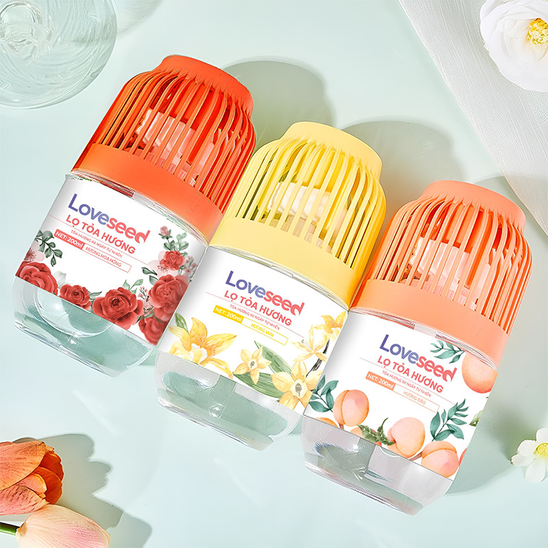 Mô tả Lọ tỏa hương Loveseed hương thơm tự nhiên dễ chịu khử mùi sáp thơm phòng thế hệ mới 60 ngày - 200ml - 4