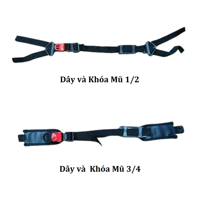 So Sánh Dây Cho Mũ 1/2 Và Dây Cho Mũ 3/4