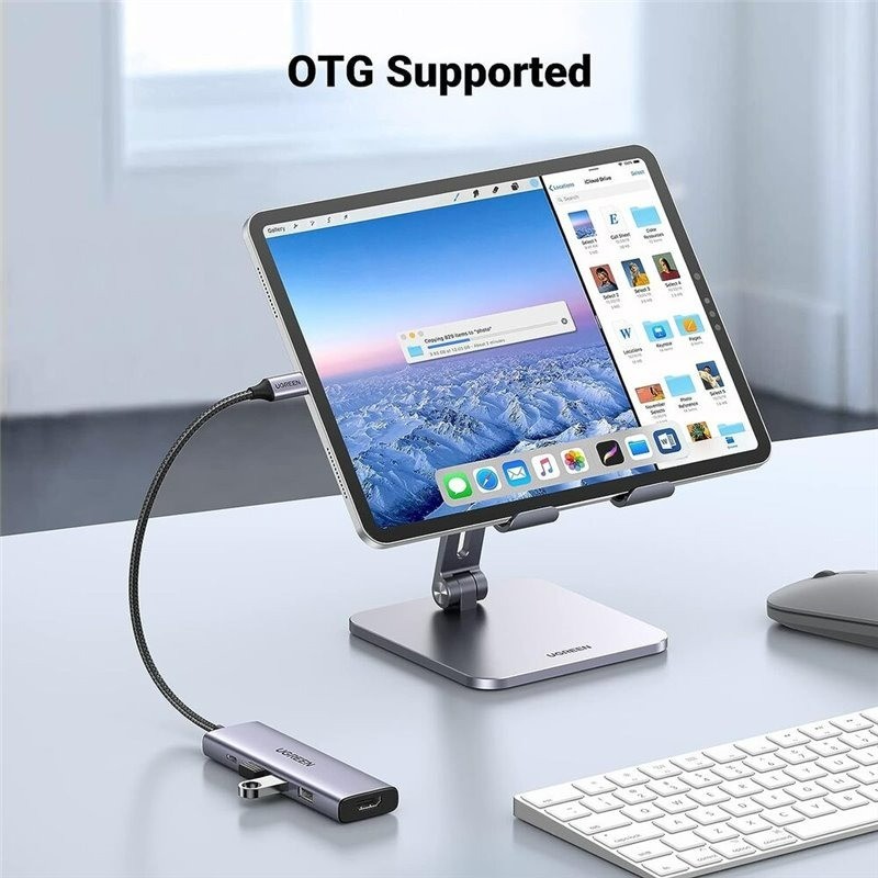 Mô tả Hub chuyển đổi Type C Ugreen 5 in 1 | Vỏ nhôm cao cấp | Truyền tải nhanh chóng | BH 18 tháng 1 đổi 1 | 15596 15597 15495 - 8