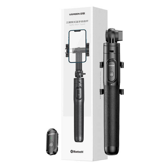 Hộp đóng gói chính hãng sang trọng của gậy selfie tripod Ugreen LP586