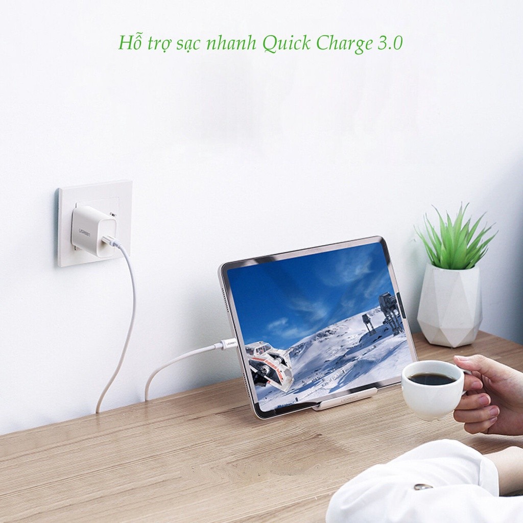 Mô tả Cáp sạc nhanh Type C UGREEN US264 | Sạc nhanh dòng 3A |Vỏ bện nylo|Đầu hợp kim tản nhiệt tốt | Bảo hành 18 tháng 1 đổi1 - 4