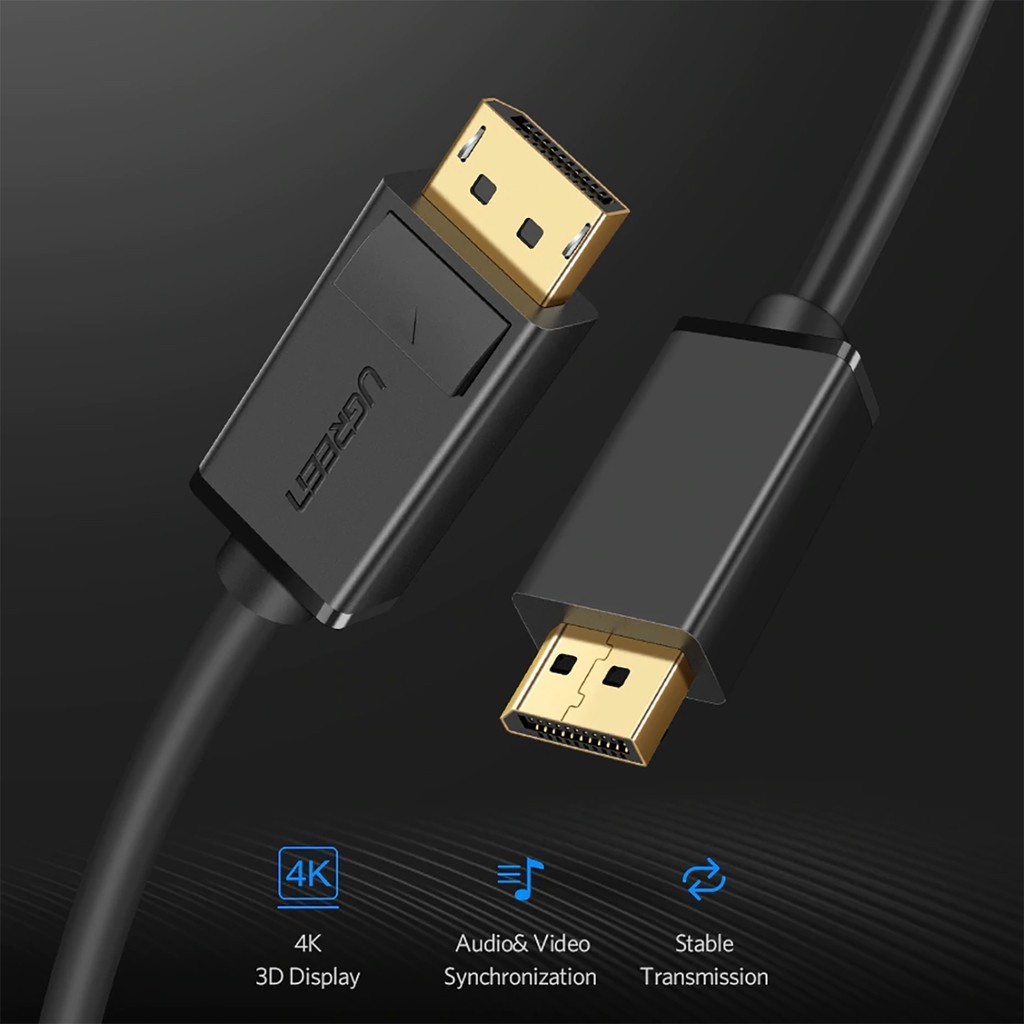 Ghép nhiều màn hình với cáp DisplayPort UGREEN DP102