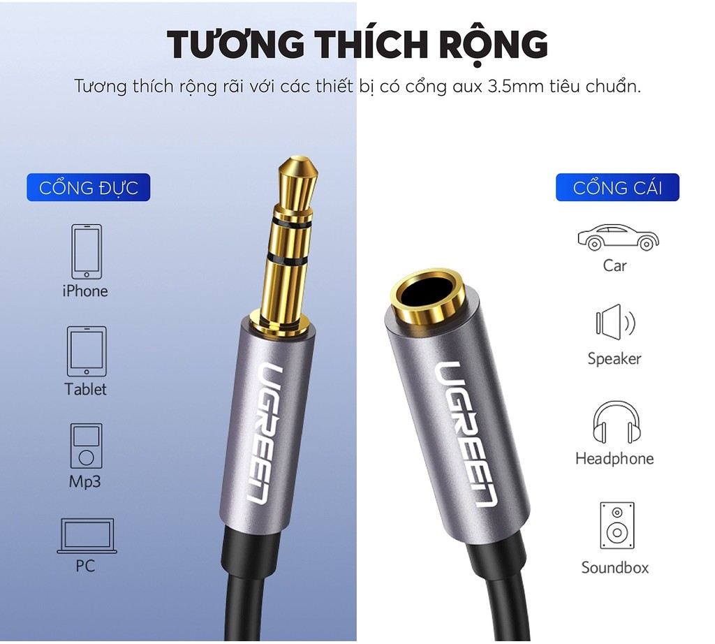 Dây AV Nối Dài 3.5mm UGREEN AV118