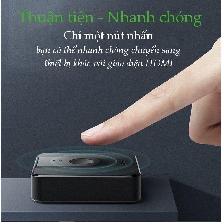 Mô tả Bộ Switch HDMI 2 ra 1 Ugreen CM217 (Tương thích ngược 1 ra 2) | Độ phân giải 4K | Chuẩn HDMI 1.4 | BH 18 tháng | 50966 - 1