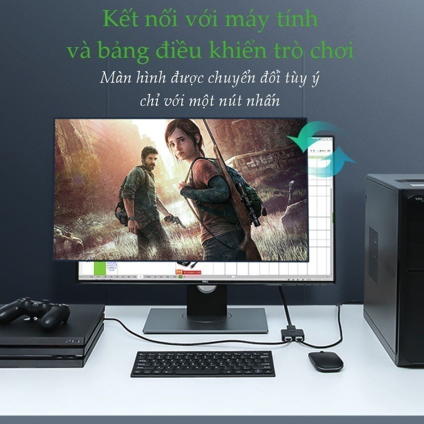 Mô tả Bộ Switch HDMI 2 ra 1 Ugreen CM217 (Tương thích ngược 1 ra 2) | Độ phân giải 4K | Chuẩn HDMI 1.4 | BH 18 tháng | 50966 - 2