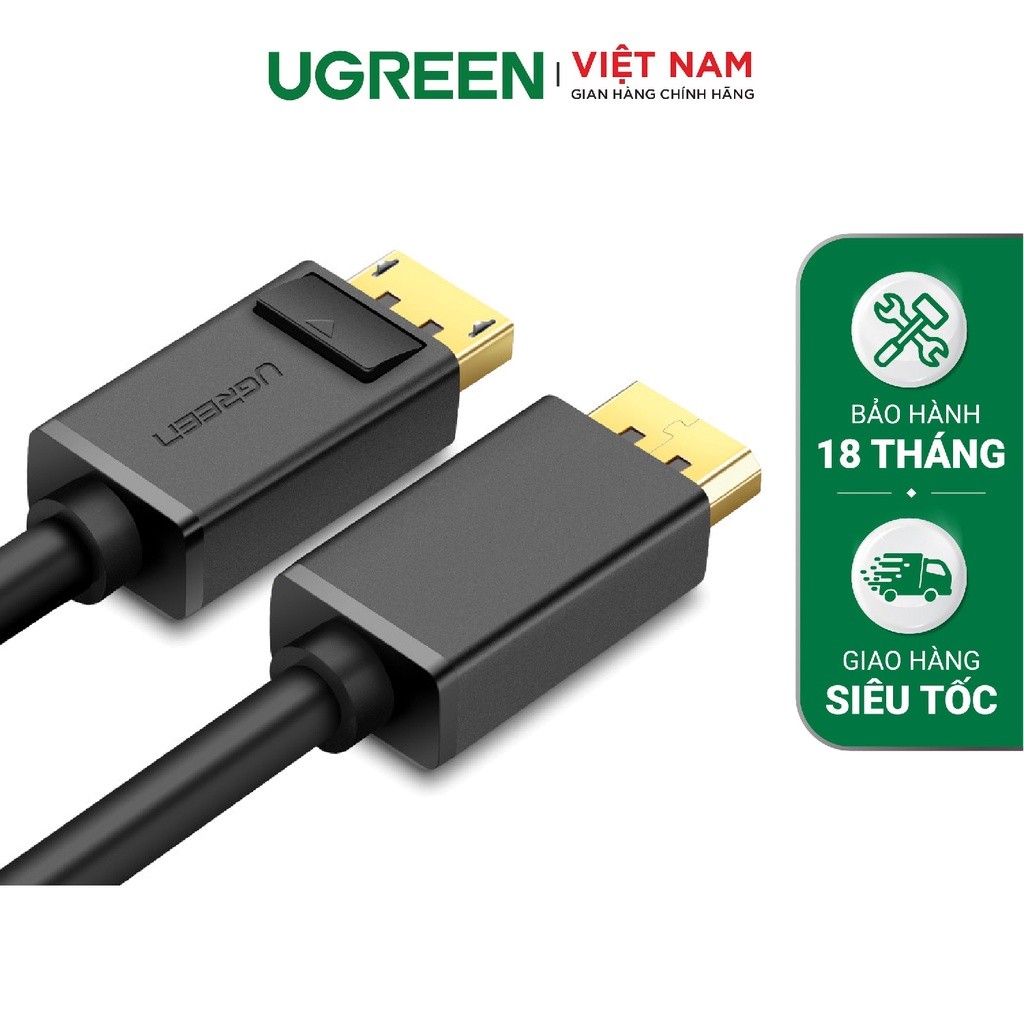 Mô tả Dây cáp DisplayPort sang HDMI UGREEN DP101 | Hỗ trợ phân giải 1920x1200 | Hình ảnh và âm thanh sắc nét |  Bảo hành 18 th - 2