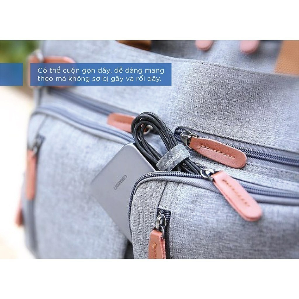 Mô tả Dây dán Velcro tiên lợi Ugreen LP146 | Tiện dụng đa năng | Chống rối cáp | 50370 - 4