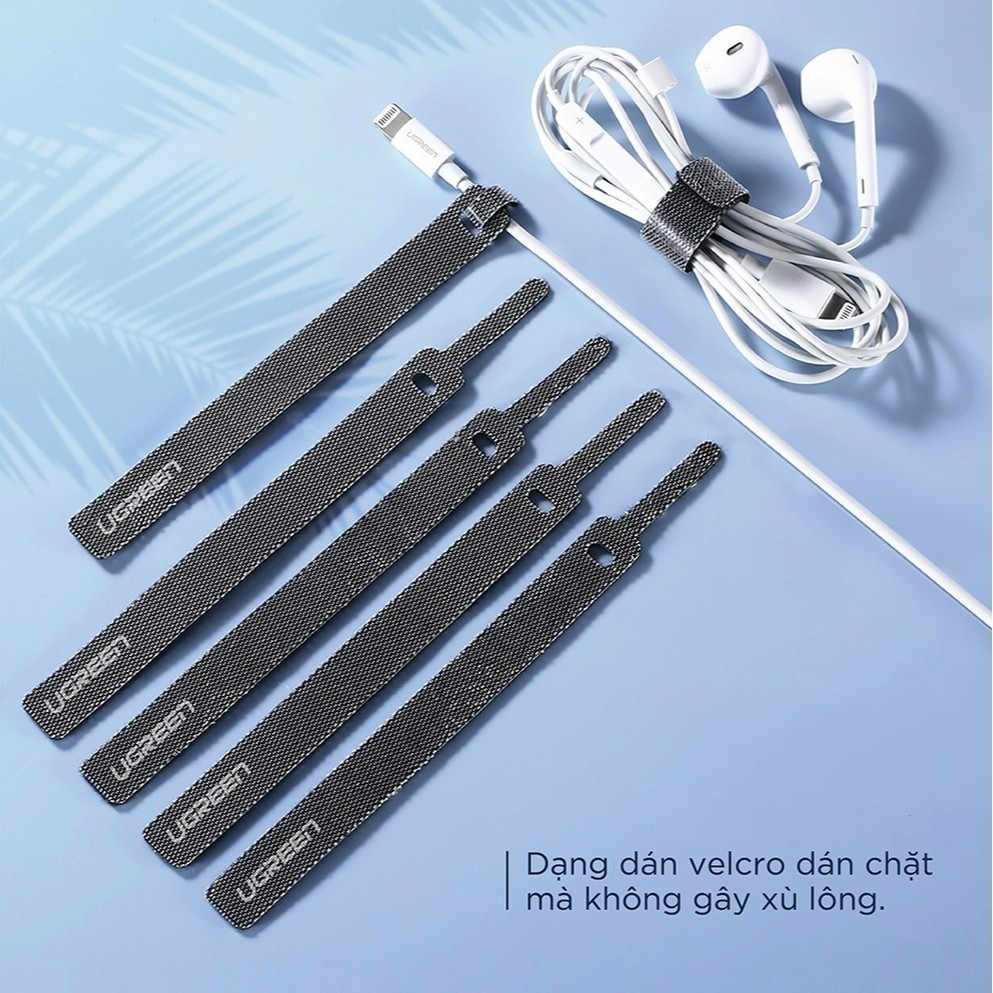 Mô tả Dây dán Velcro tiên lợi Ugreen LP146 | Tiện dụng đa năng | Chống rối cáp | 50370 - 7