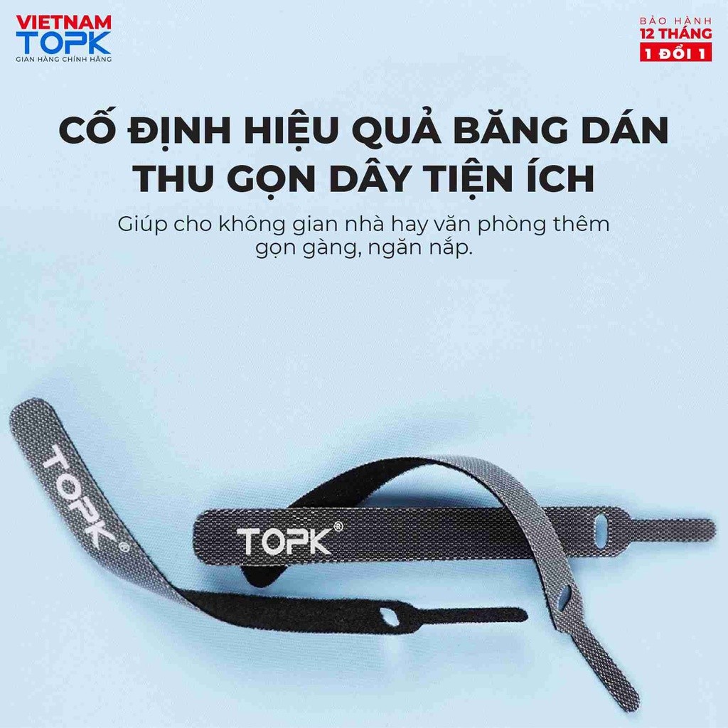 Mô tả Dây dán tiên lợi Velcro làm gọn dây sạc, dây tai nghe,.. J02 - Hàng phân phối chính hãng - Bảo hành 18 tháng - 4