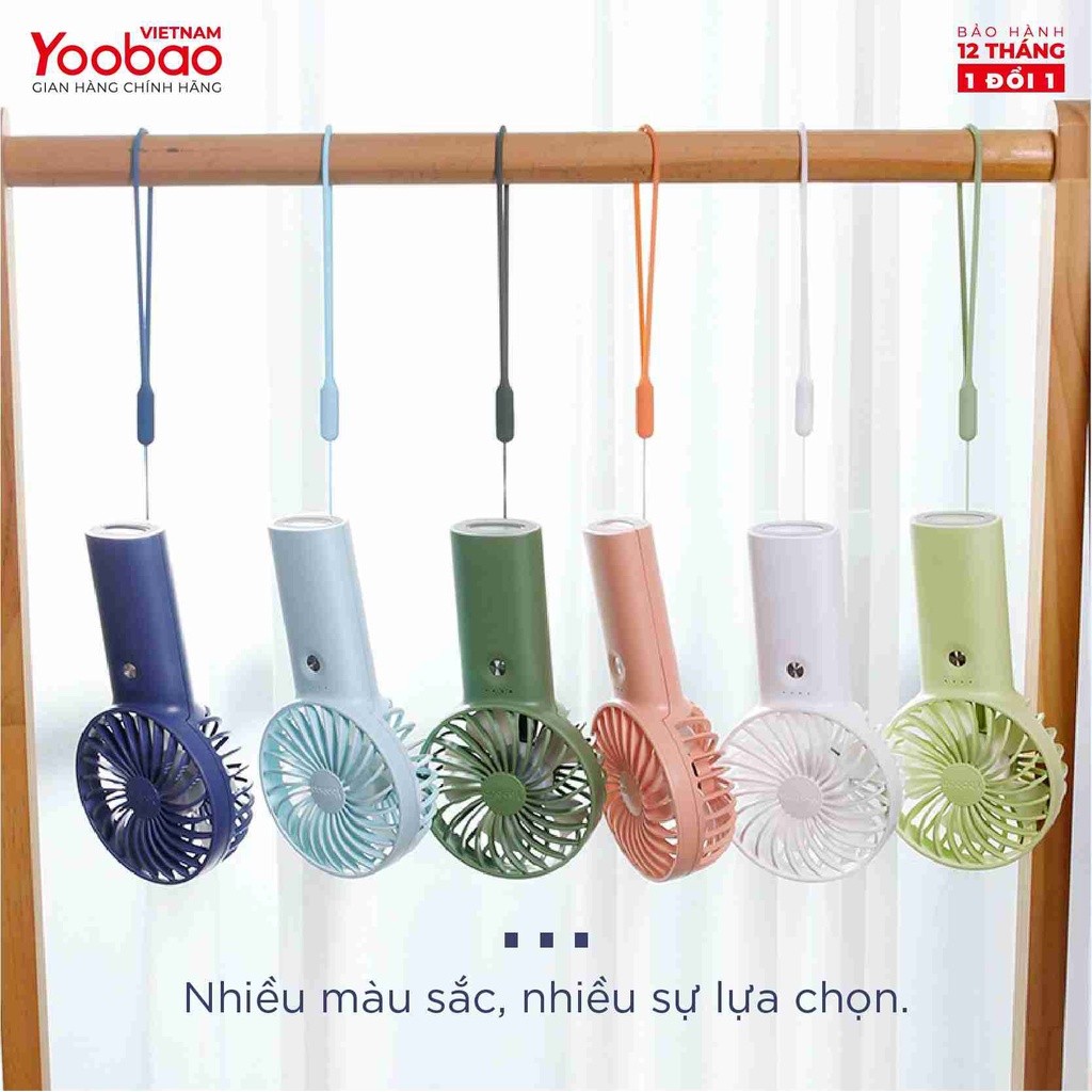 Mô tả Quạt sạc mini để bàn làm việc YOOBAO F3 6000mAh/3000mAh - có thể chạy 32 giờ - Bảo hành 12 tháng - 6