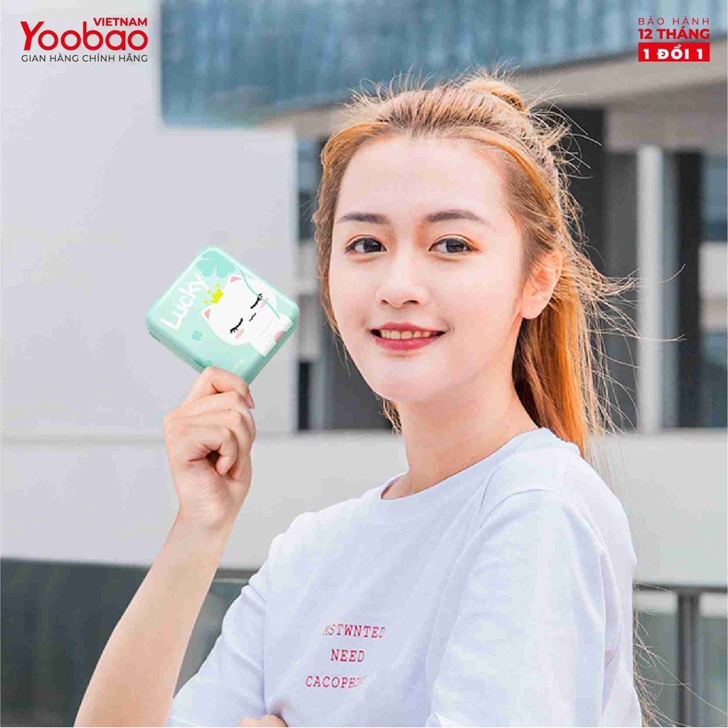 Mô tả SẠC DỰ PHÒNG 10000mAh YOOBAO YB-6024 - Kèm đèn LED - Sạc đồng thời 2 thiết bị - Hãng phân phối chính thức - 3