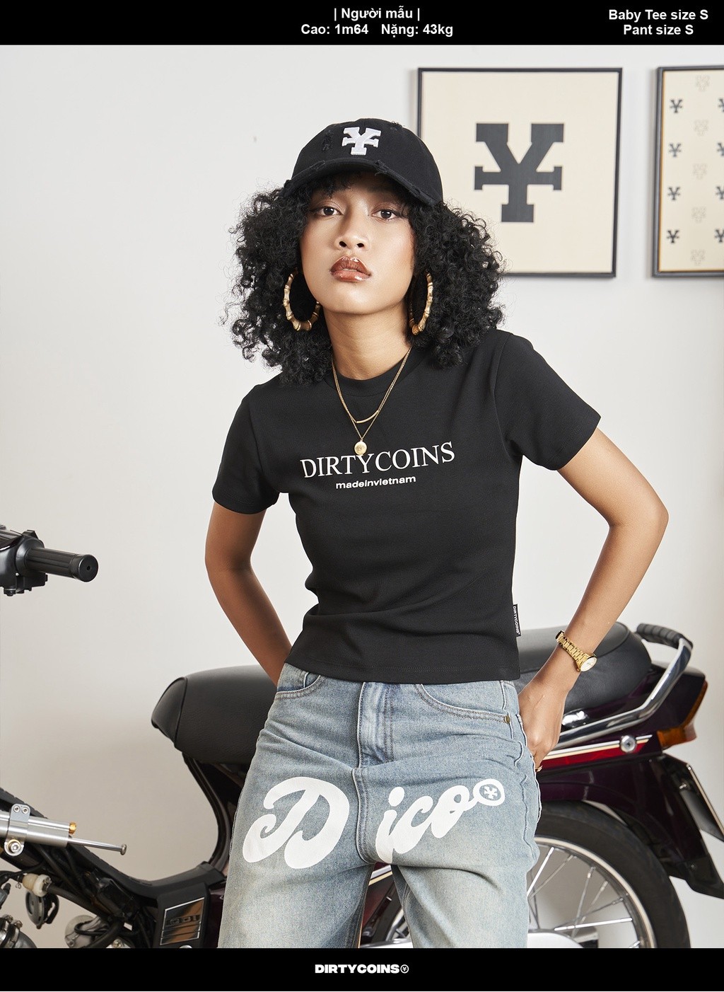 Mô tả Nón DirtyCoins Y Logo Cap - Black - 1
