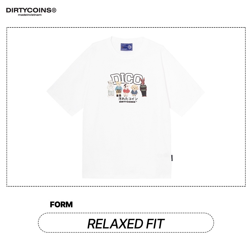 Mô tả Áo Thun DirtyCoins Puppies Hangouts T-shirt - White - 2