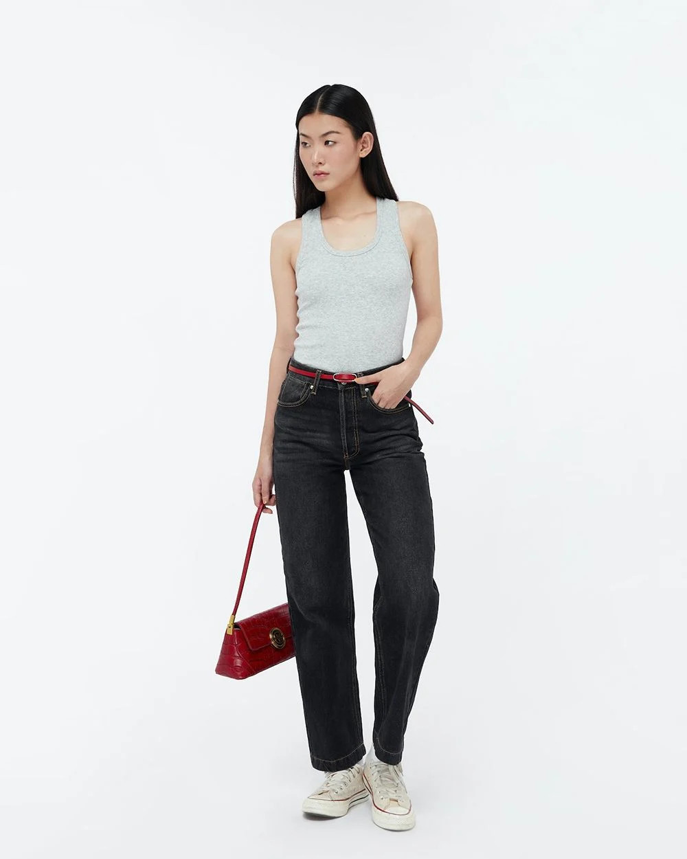 Mô tả TheBlueTshirt - Quần jeans lưng cao ống suông có nhiều màu wash cho nữ - The Original Dad Jeans - 4