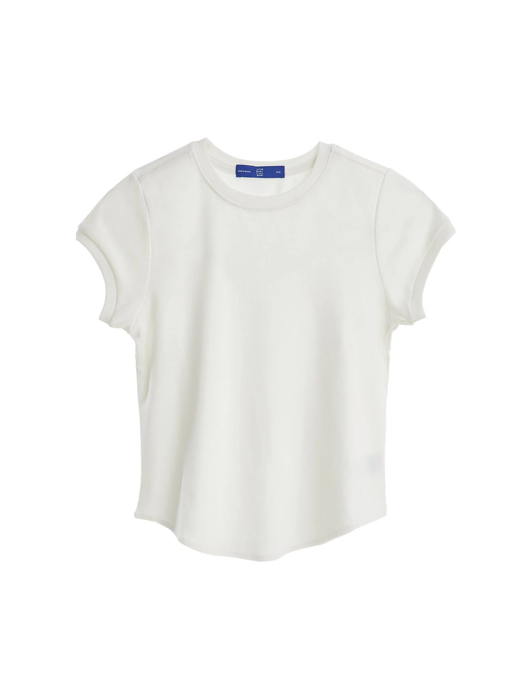 Mô tả TheBlueTshirt - Áo thun tay ngắn phom ôm vừa vặn, kiểu vạt bầu nữ - 1990s Tshirt - 5